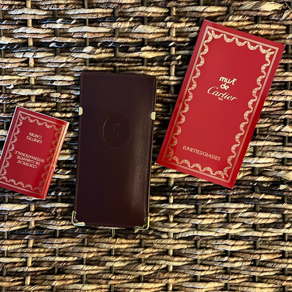 Vintage Cartier Paris eyeglass case